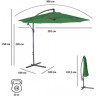Зонт садовый GREEN GLADE 8004 зеленый